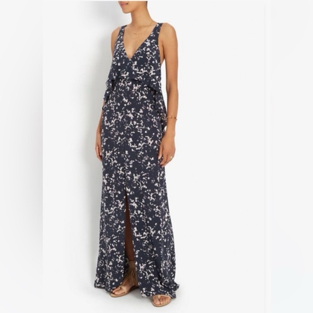 Intermix Floral Silk Maxi Dress